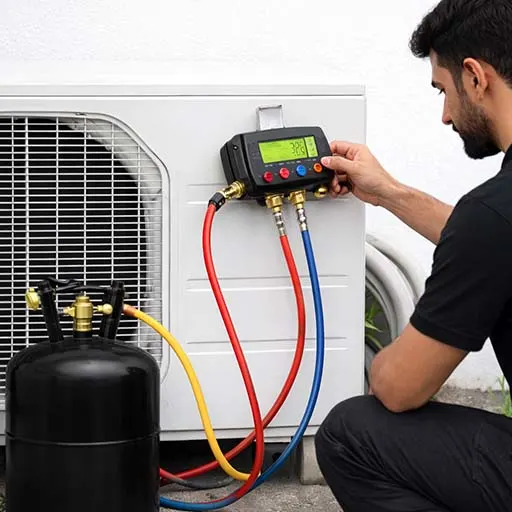 AC gas refilling and leak repair service near me in Delhi NCR